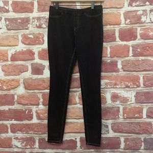 Hue Jeggings Women's Small Black Stretchy Skinny Pull On Casual Tight Jeans